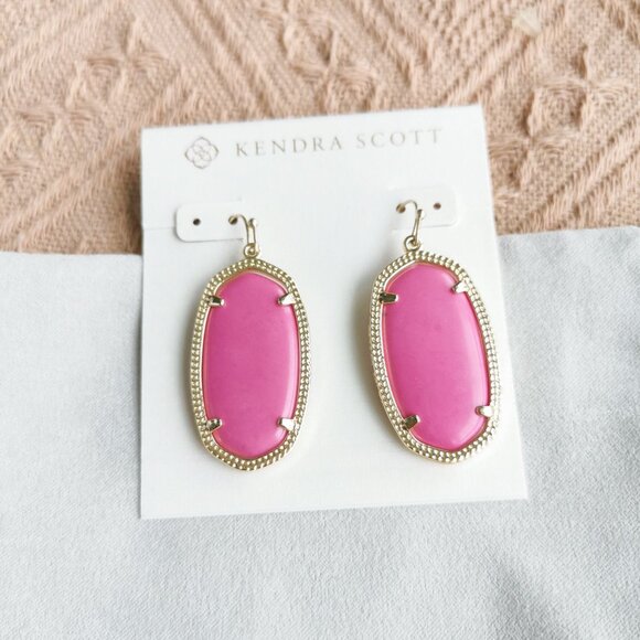 Kendra Scott - Elle Magenta Earrings Gold - Picture 1 of 3